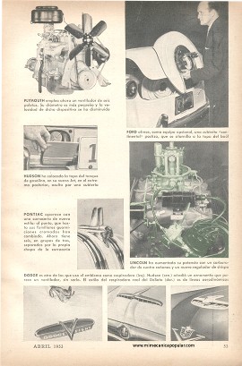 Lo Nuevo en los Autos del 53 - Abril 1953