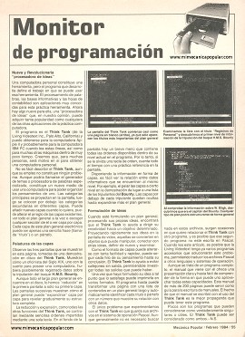 Monitor de programación - Febrero 1984