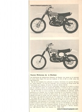 Nuevas Motocross de la Montesa - Abril 1976