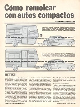 Cómo remolcar con autos compactos - Junio 1980