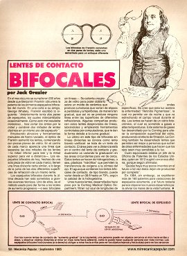Lentes de Contacto Bifocales - Septiembre 1985