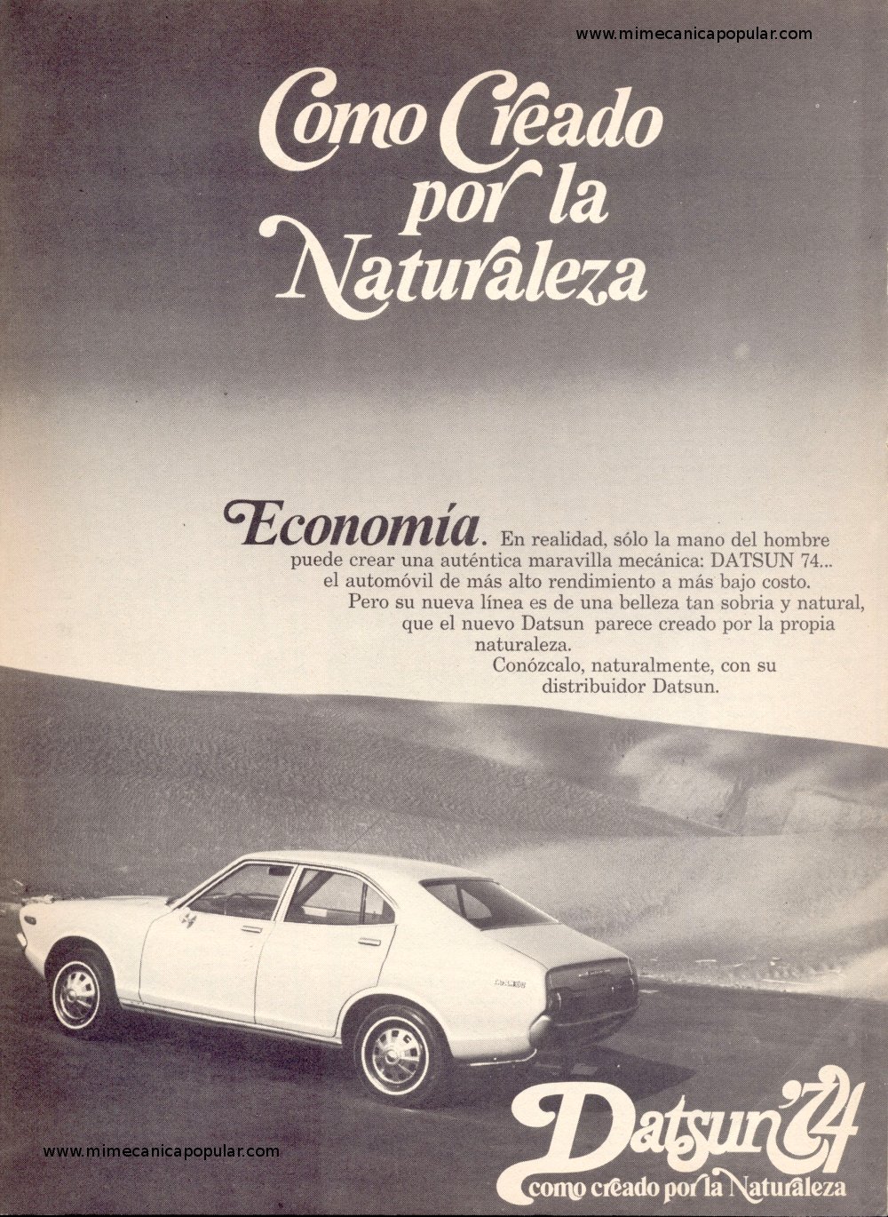 Publicidad - Datsun'74 - Octubre 1974