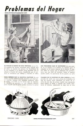 Resolviendo problemas del Hogar - Enero 1950