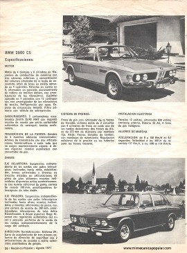 Autos de Alemania - Agosto 1971