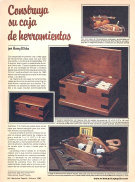 Construya su caja de herramientas - Febrero 1982