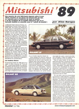 Mitsubishi 89 - Enero 1989