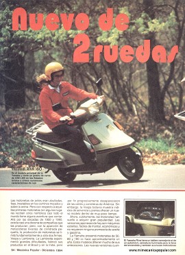 Motonetas: Yamaha Riva 180 - Honda Elite - Diciembre 1984
