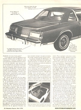 Informe de los dueños: Dodge Diplomat y Chrysler Lebaron de 1977 - Abril 1978