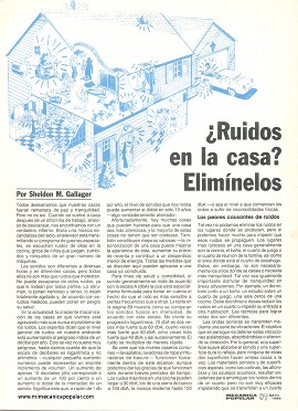 ¿Ruidos en la casa? Elimínelos - Mayo 1989