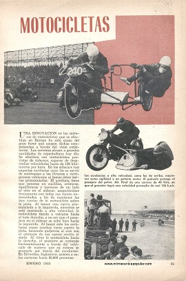Acróbatas en Motocicletas - Enero 1953