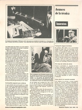Avances... ...de la técnica - Julio 1981