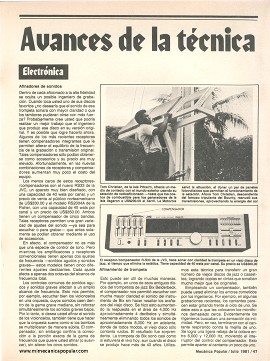 Avances... ...de la técnica - Julio 1981