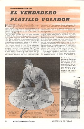 El Verdadero Platillo Volador - Julio 1950