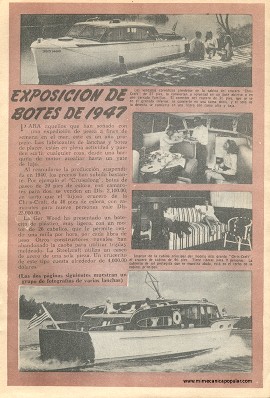 Exposición de Botes de 1947 - Mayo 1947