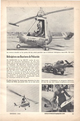 Helicóptero de Reactores de Pulsación - Enero 1953