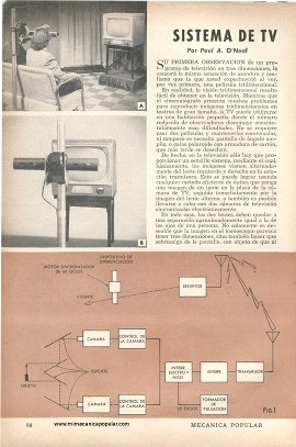 Sistema de TV Tridimensional - Octubre 1953