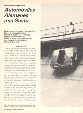 Automóviles Alemanes a su Gusto - Octubre 1973