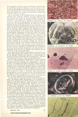 Fotomicrografías de Piedras Preciosas - Mayo 1957