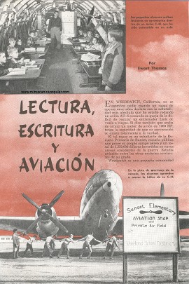 Lectura, Escritura y Aviación - Diciembre 1949