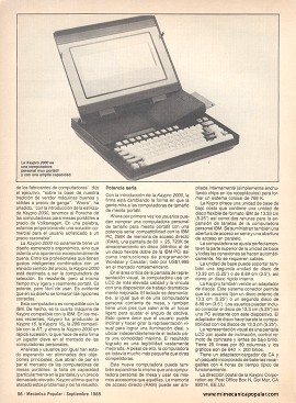 La Computadora Kaypro 2000 - Septiembre 1985