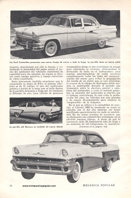 Los Distintivos del Lincoln, el Ford y el Mercury - Diciembre 1955