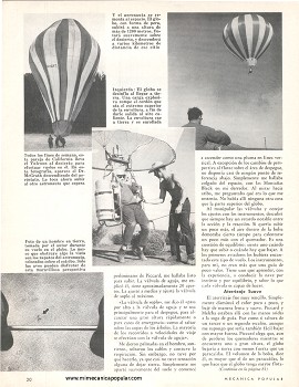 Globo deportivo que funciona con aire caliente - Julio 1963