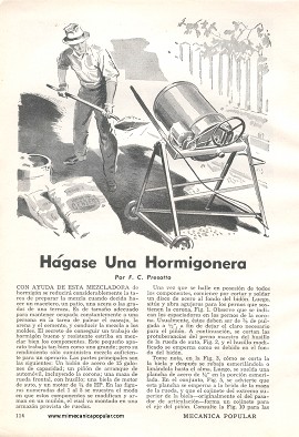 Hágase Una Hormigonera - Octubre 1960
