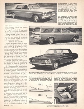 Los Automóviles de 1963 - Enero 1963
