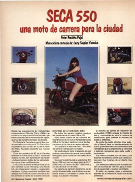 SECA 550 una moto de carrera para la ciudad - Abril 1982
