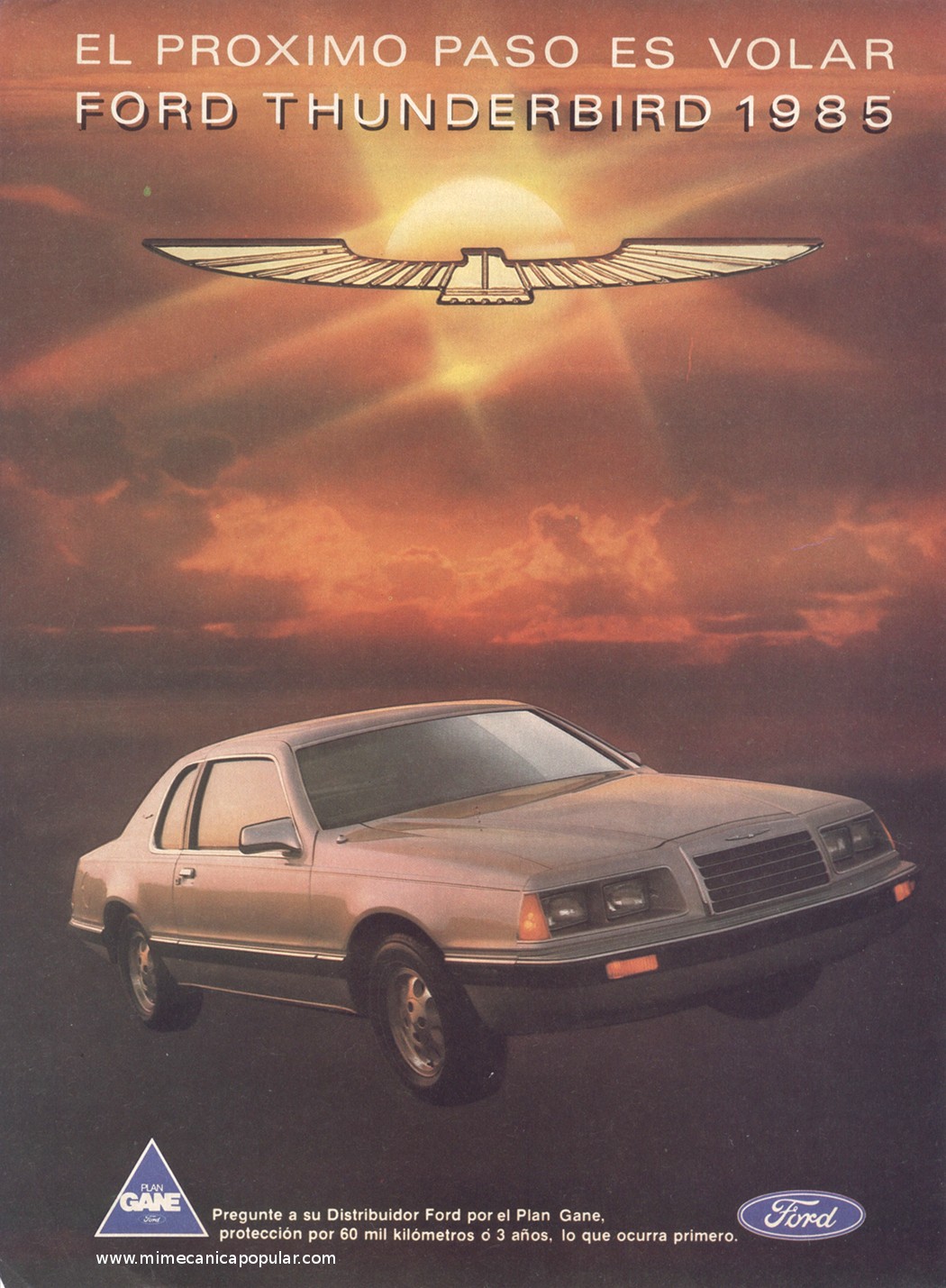 Publicidad - Ford Thunderbird 1985 - Septiembre 1985
