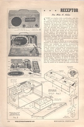 Receptor Portátil de 4 Tubos - Agosto 1948