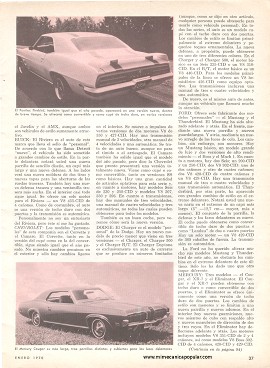 Los autos personales de Enero 1970