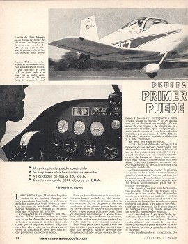 Prueba del primer avión metálico que usted puede construir - Marzo 1965
