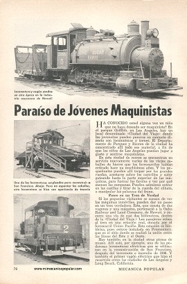 Paraíso de Jóvenes Maquinistas - Junio 1956