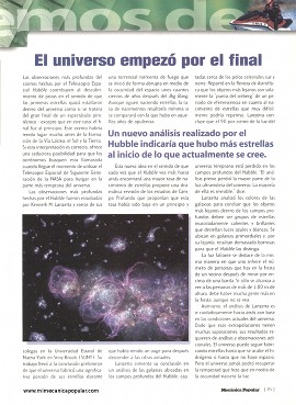 El universo empezó por el final - Marzo 2002