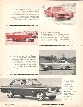 Comparación de los Modelos de 1965 - Enero 1965