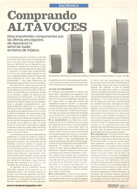 Comprando Altavoces - Marzo 1993