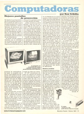 Computadoras - Febrero 1987