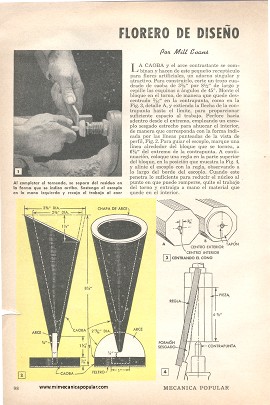Florero de Diseño Atractivo - Noviembre 1948