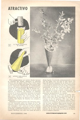 Florero de Diseño Atractivo - Noviembre 1948