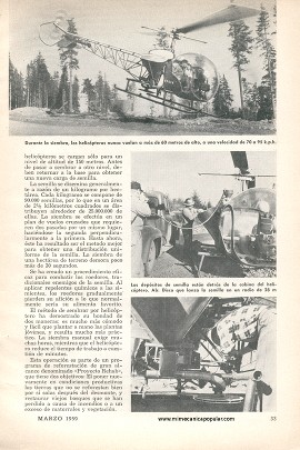 La Reforestación con Helicópteros - Marzo 1959