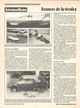 Avances... ...de la técnica - Agosto 1981