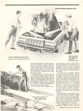 Cómo sobrevivir en caso de accidente en automóvil - Enero 1980