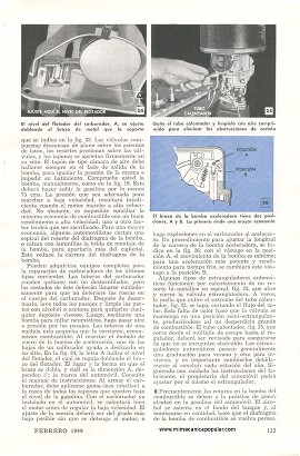 Aproveche mejor la gasolina en su automóvil - Parte 2 - Febrero 1949