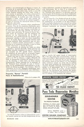 Pequeño banco portátil para el radiotécnico - Marzo 1954