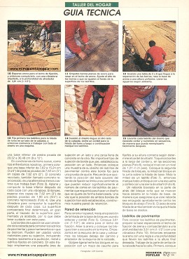 Haciendo una calzada de ladrillo - Enero 1994