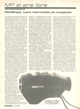 DataScope nuevo instrumento de navegación - Agosto 1989