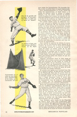 Béisbol - Una Lección por los Campeones Lanzadores - Agosto 1949
