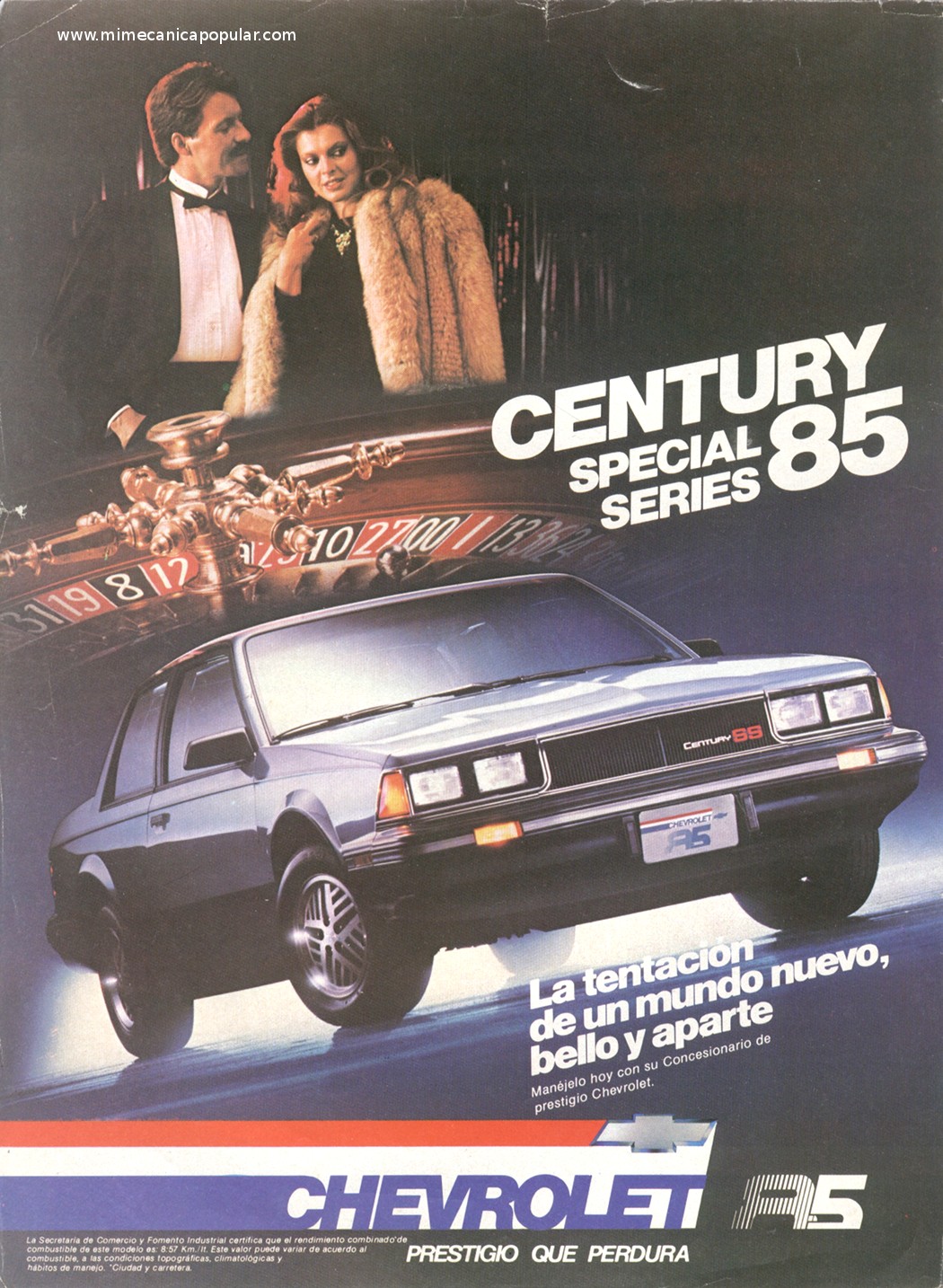 Publicidad - Chevrolet Century SS 85 - Mayo 1985