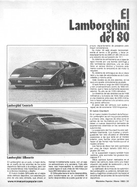 El Lamborghini del 80 - Marzo 1980